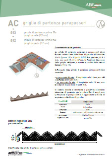 scheda tecnica elemento ventilazione