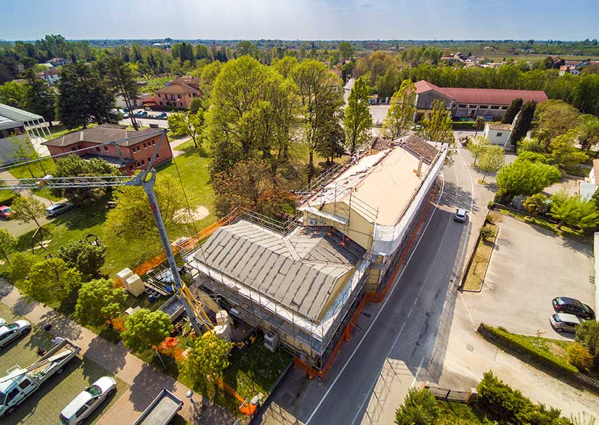 Sistema AERcoppo® per Villa Olivi a Breda di Piave 2019